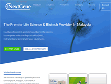 Tablet Screenshot of nextgene.my